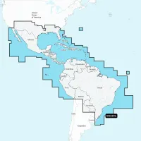 Navionics Platinum+ NPSA004L Mexico, Caribbean to Brazil