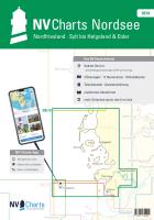 NV-Verlag Seekarten Nordsee Serie 10 (2024) Nordfriesische Inseln Sylt bis Helgoland & Eider